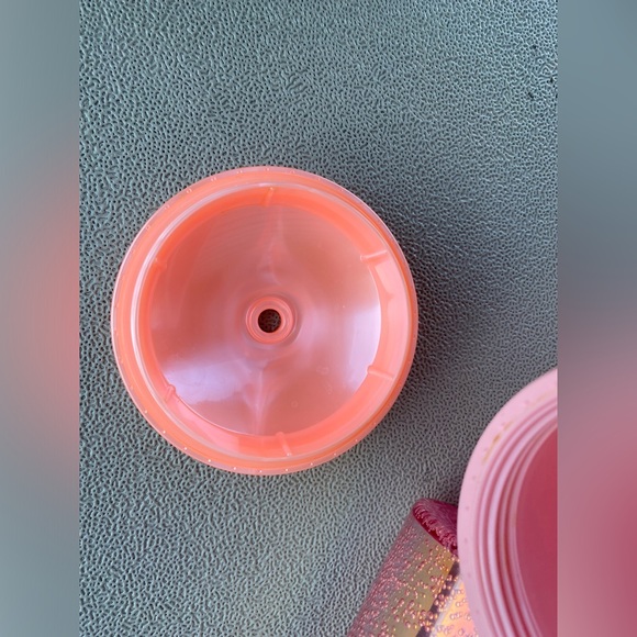 Starbucks pink pearl tumbler 24oz & Holiday 16oz Pink Champagne Bubble Traveler - Picture 6 of 10